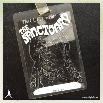 Billy’s Laminate from The Cult ‘Sanctuary’ 1985 UK Tour