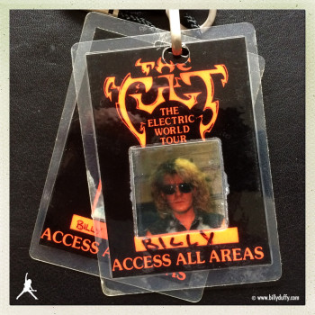 Billy’s Photo Laminate #2 from The Cult ‘Electric’ World Tour