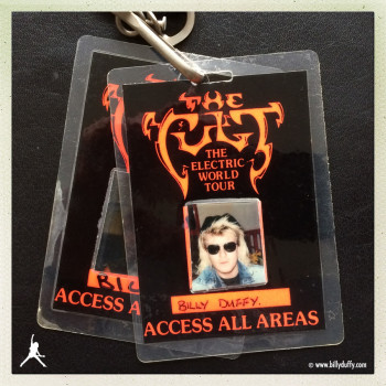 Billy’s Photo Laminate #1 from The Cult ‘Electric’ World Tour