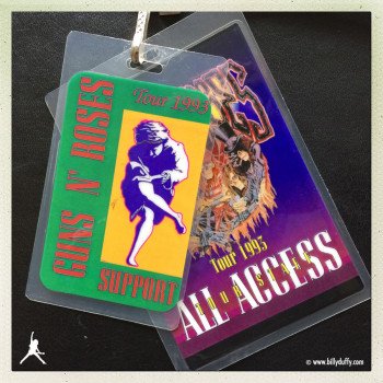 Billy’s Laminates from The Cult with Guns n’ Roses – 1993