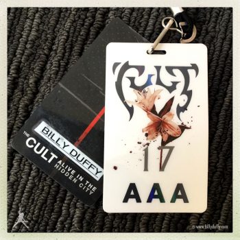 Billy’s Laminate for ‘Alive in the Hidden City’ Tour – 2017