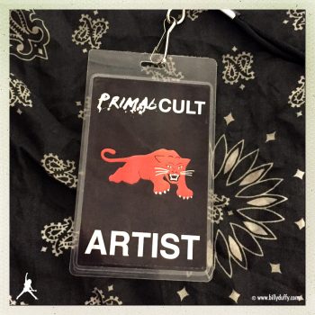 Billy’s Laminate for the ‘Primal Cult’ tour 11-2015