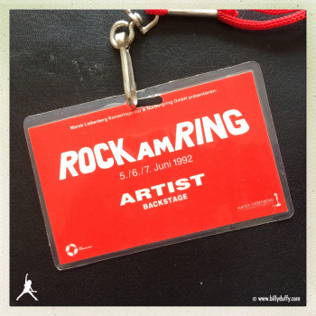 Billy’s Laminate from The Cult at Rock AM Ring Festival