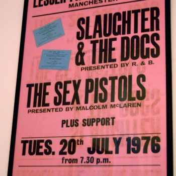 Billy’s Sex Pistols Poster from Manchester 1976