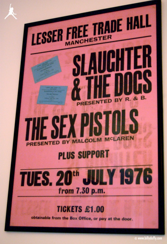 Billy's Sex Pistols Poster from Manchester 1976