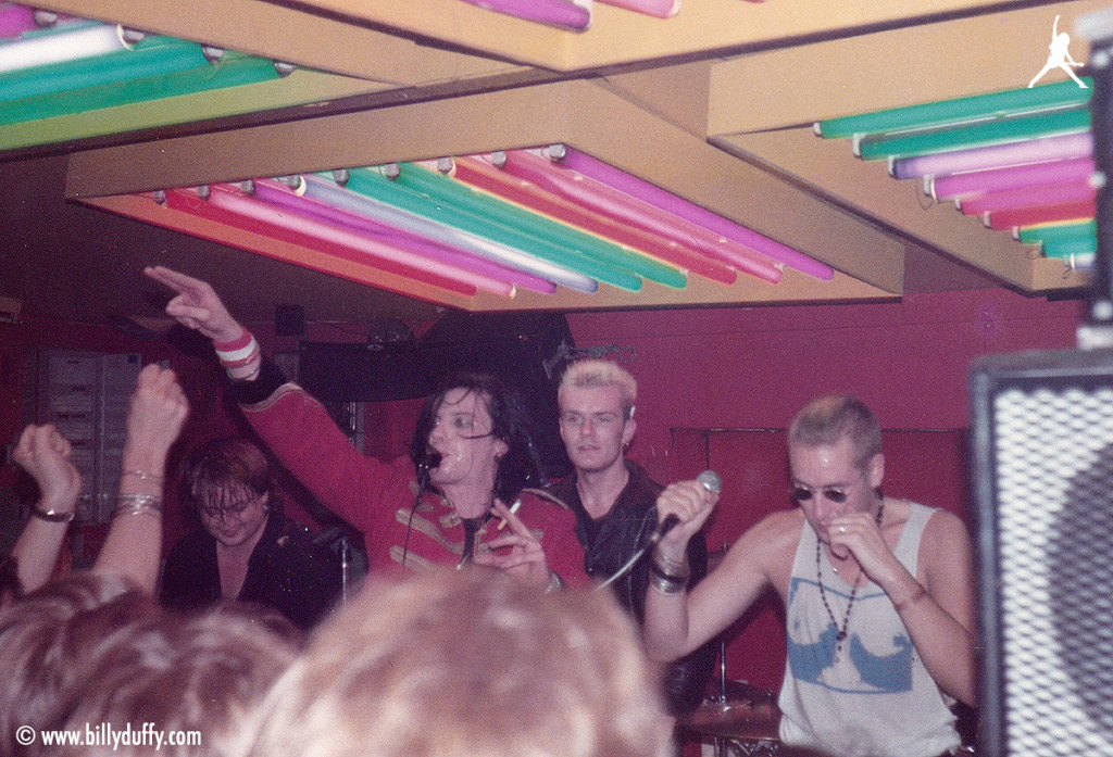 Billy Duffy & Ian Astbury of The Cult onstage with Play Dead in Hamburg - 1984