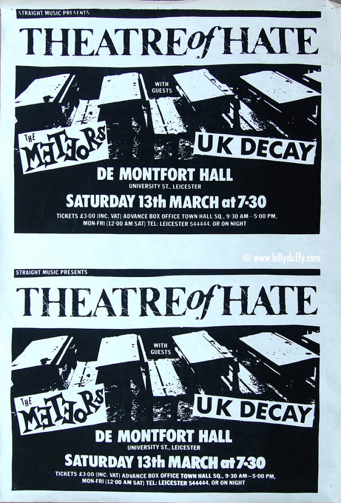 Theatre of Hate Poster 13-03-1982