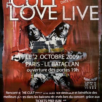 The Cult “Love Live” Paris Poster 02-10-2009