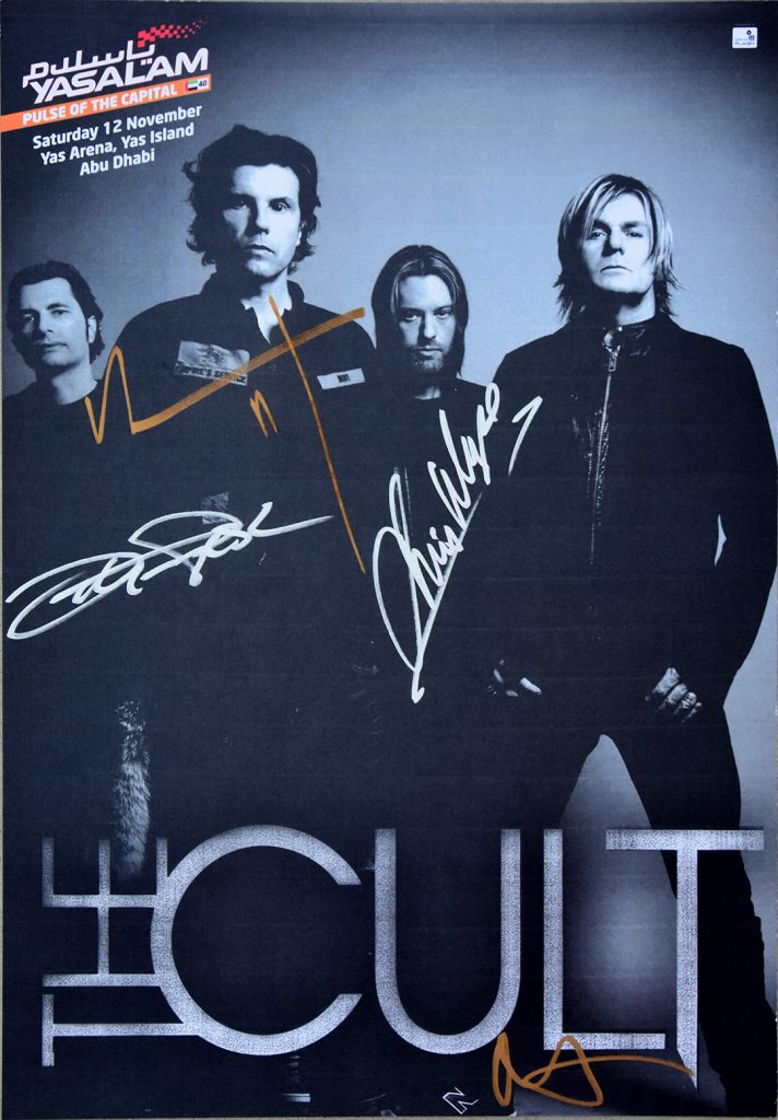 The Cult Gig Poster - Abu Dhabi 12-11-2011