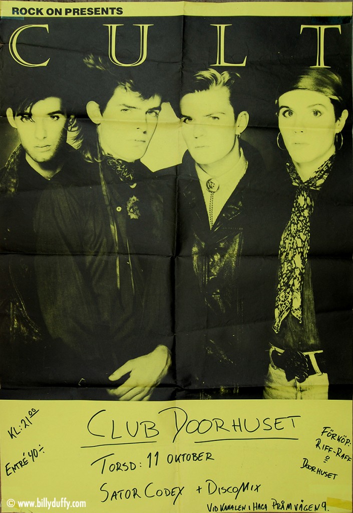 The Cult Poster 11-10-1984