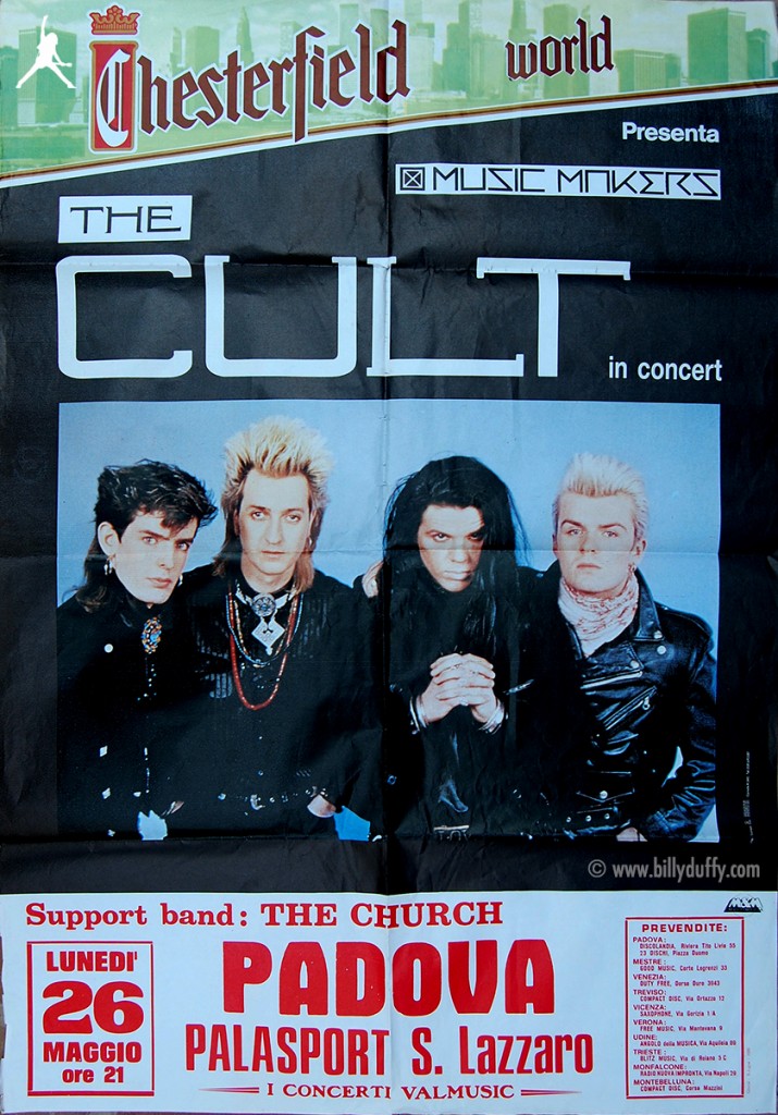 The Cult Poster - Padova 26-05-1986