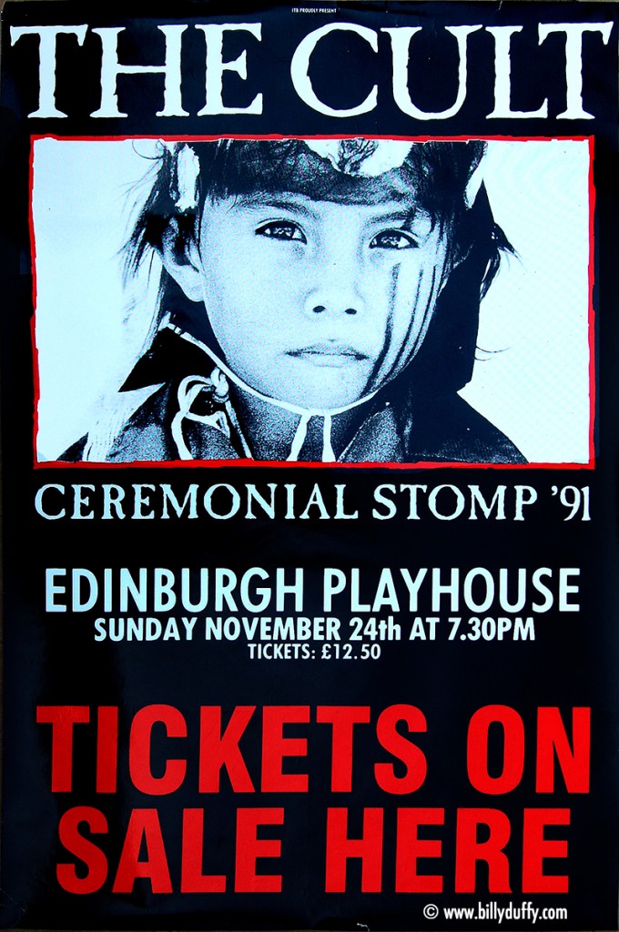 The Cult Poster - Edinburgh 24-11-1991