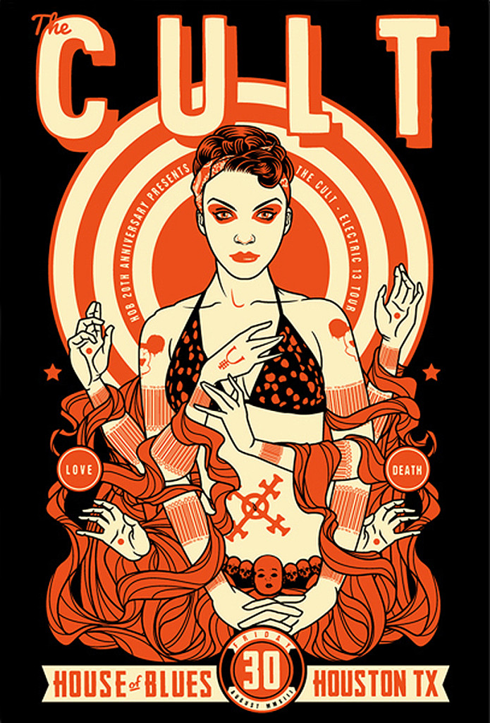 The Cult Gig Poster 30-08-2013