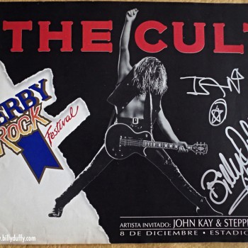 Flyer from The Cult in Argentina – 1991