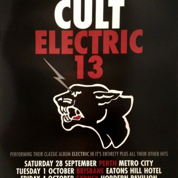 The Cult ‘Electric 13’ Australia Poster – 2013