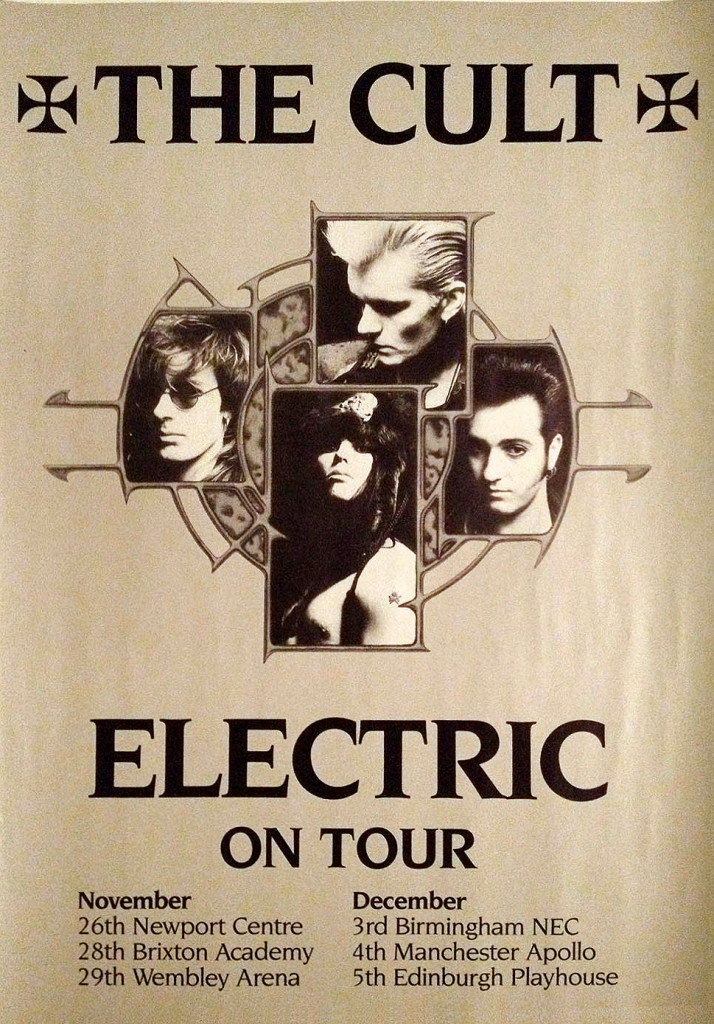 The Cult 'Electric' UK Tour Poster