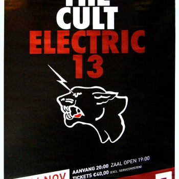 The Cult ‘Electric 13’ Gig Poster 04-11-2013