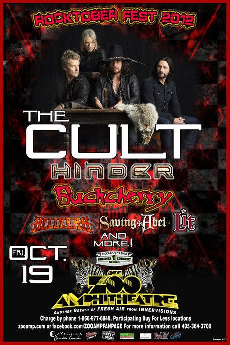 The Cult Gig Poster 19-10-2012