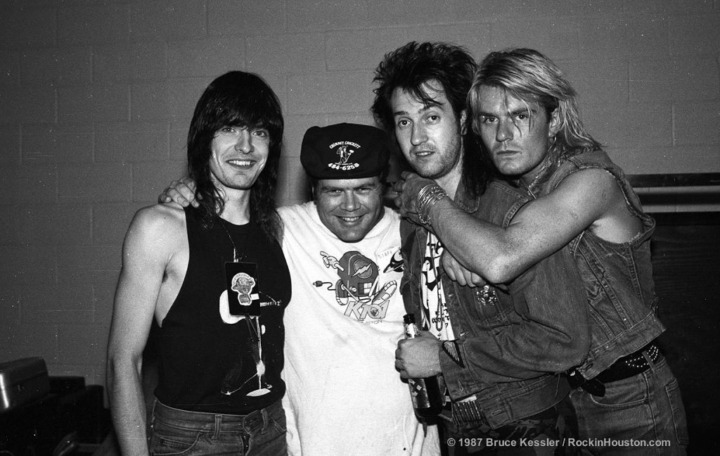 Backstage on The Cult US 'Electric' tour - 1987