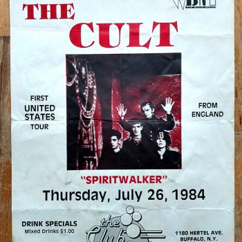 The Cult Poster 26-07-1984