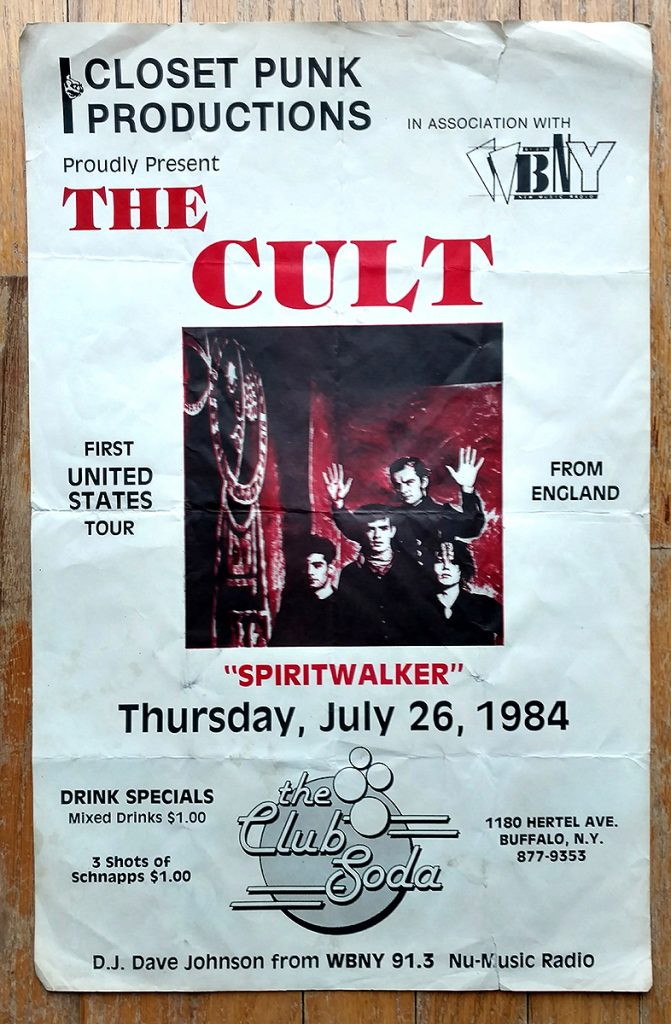 The Cult poster 26-07-1984