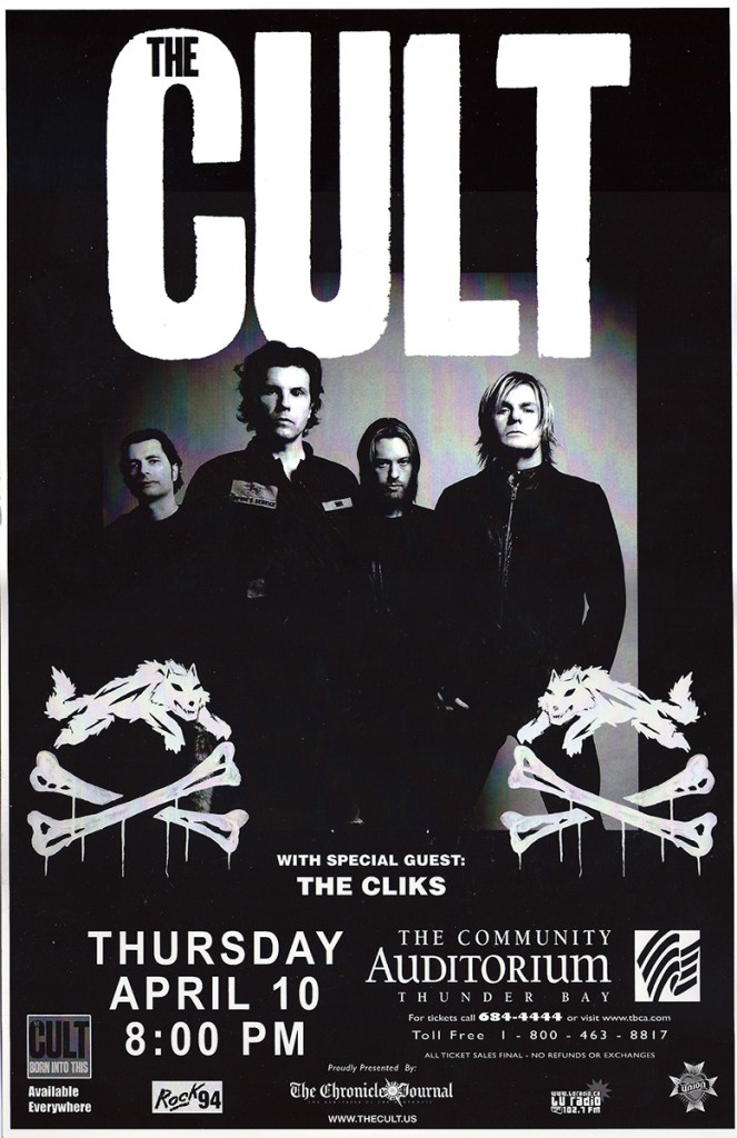 The Cult Poster - Ontario 10-04-2008