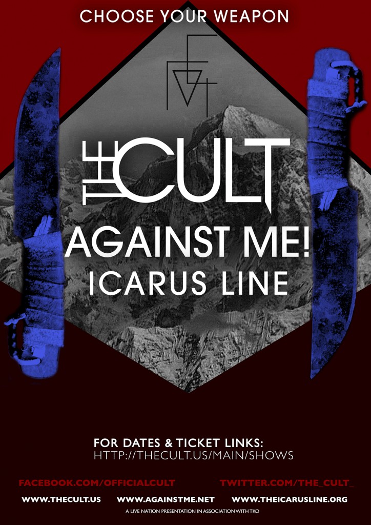 The Cult US Tour Poster - 2012