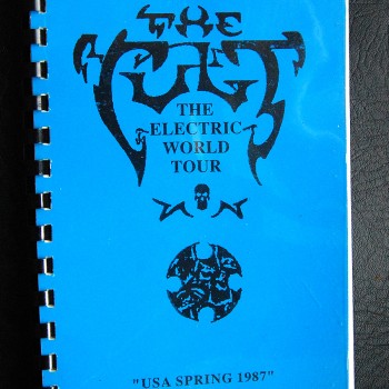 Billy’s itinerary book from The Cult ‘Electric’ Tour – 1987