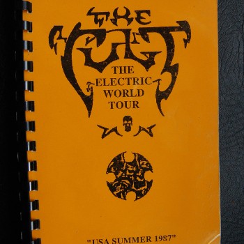 Billy’s itinerary book from The Cult ‘Electric’ Tour – 1987