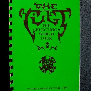 Billy’s itinerary book from The Cult ‘Electric’ Tour – 1987