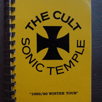 Billy’s itinerary book from The Cult ‘Sonic Temple’ Tour – 1989/90