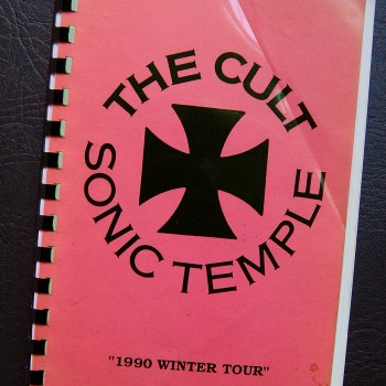 Billy’s itinerary book from The Cult ‘Sonic Temple’ Tour – 1990