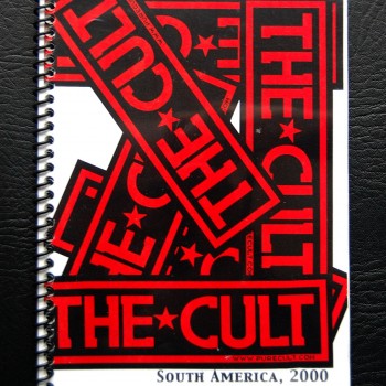 Billy’s itinerary book from The Cult South America Tour – 2000.