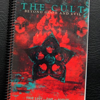 Billy’s itinerary book from The Cult ‘Beyond Good & Evil’ Tour – 2001