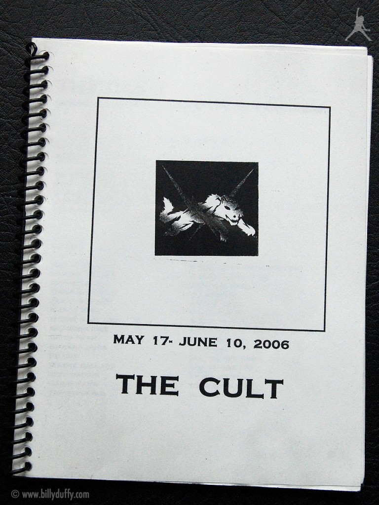 Billy Duffy's itinerary book from The Cult Tour - 2006