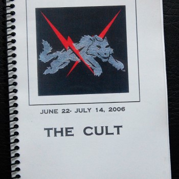 Billy’s itinerary book from The Cult Tour – 2006