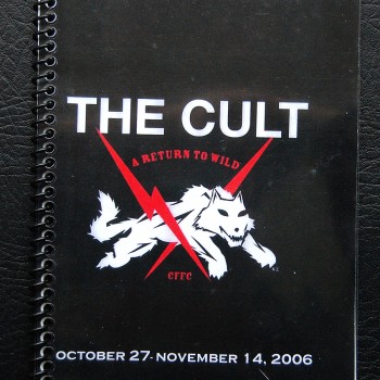 Billy’s itinerary book from The Cult ‘A Return To Wild’ Tour – 2006