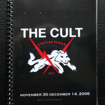 Billy’s itinerary book from The Cult ‘A Return To Wild’ Tour – 2006