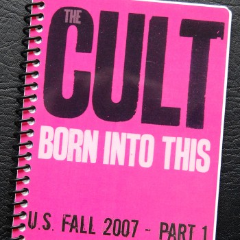 Billy’s itinerary book from The Cult ‘Born Into This’ Tour – 2007