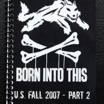 Billy’s itinerary book from The Cult ‘Born Into This’ Tour – 2007
