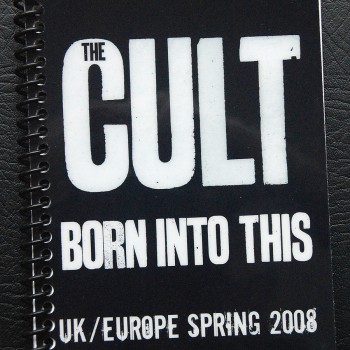 Billy’s itinerary book from The Cult ‘Born Into This’ Tour – 2008