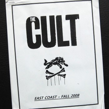 Billy’s itinerary book from The Cult ‘Born Into This’ Tour – 2008