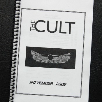 Billy’s itinerary book from The Cult ‘Love Live’ Tour – 2009