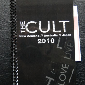 Billy’s itinerary book from The Cult ‘Love Live’ Tour – 2010