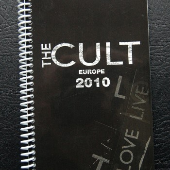 Billy’s itinerary book from The Cult ‘Love Live’ Tour – 2010