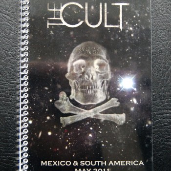 Billy’s itinerary book from The Cult ‘Capsules’ Tour – 2011