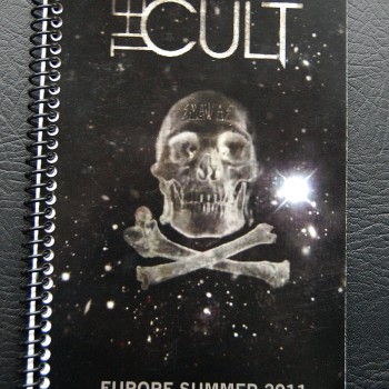 Billy’s itinerary book from The Cult ‘Capsules’ Tour – 2011