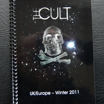 Billy’s itinerary book from The Cult ‘Capsules’ Tour – 2011