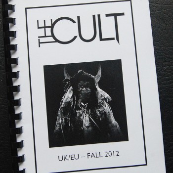 Billy’s itinerary book from The Cult ‘Choice of Weapon’ Tour – 2012