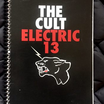 Billy’s itinerary book from The Cult ‘Electric 13’ Tour